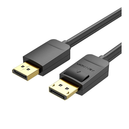 Кабель мультимедійний DisplayPort M to DisplayPort M 1.5m black Vention (HACBG)