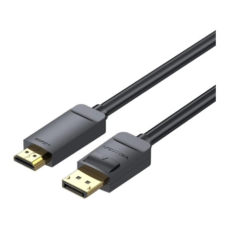Кабель мультимедійний DisplayPort M to HDMI M 2.0m 4K black Vention (HAGBH)