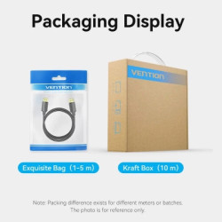 Кабель мультимедійний DisplayPort M to DisplayPort M 1.0m 4K black Vention (HAKBF)