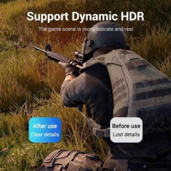 Кабель мультимедійний DisplayPort M to DisplayPort M 1.0m black Vention (HCCBF)