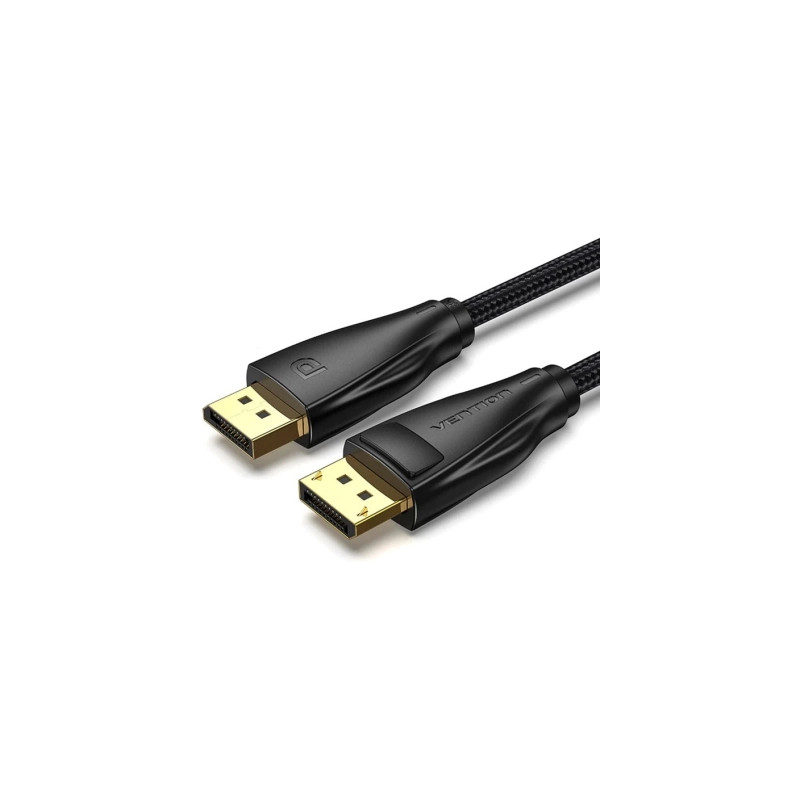 Кабель мультимедійний DisplayPort M to DisplayPort M 3.0m black Vention (HCCBI)