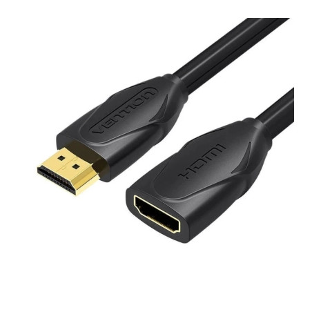 Кабель мультимедійний HDMI M to HDMI F 1.0m black Vention (VAA-B06-B100)