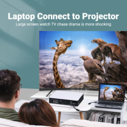 Кабель мультимедійний VGA M to VGA M 10.0m black Vention (DAEBL)