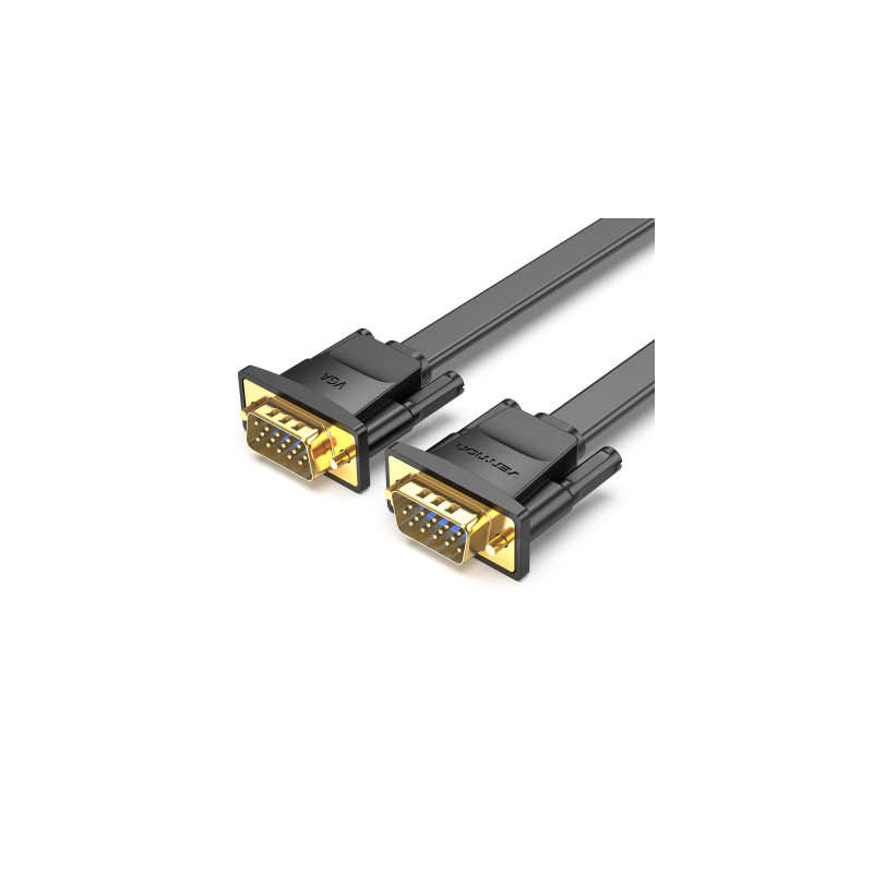 Кабель мультимедійний VGA M to VGA M 1.0m black Vention (LAJWF)