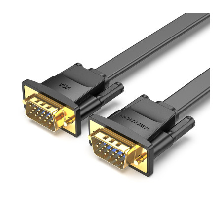 Кабель мультимедійний VGA M to VGA M 1.0m black Vention (LAJWF)