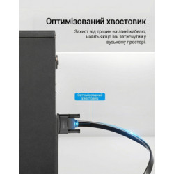 Кабель мультимедійний VGA M to VGA M 1.0m black Vention (LAJWF)