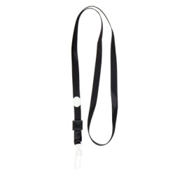 Шнурок для бейджа Axent з карабіном, чорний (4531-01-A)