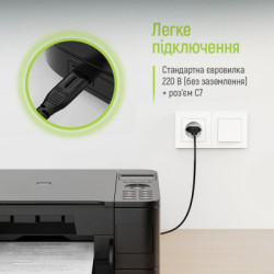 Кабель живлення C7 2m black ColorWay (CW-CBP085-BK)