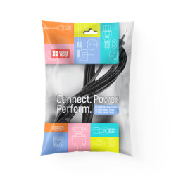 Кабель живлення C7 3m black ColorWay (CW-CBP086-BK)