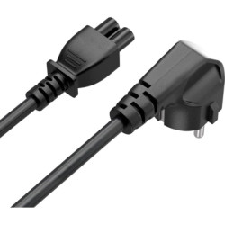 Кабель живлення C5 1.0m black ColorWay (CW-CBP084-BK)