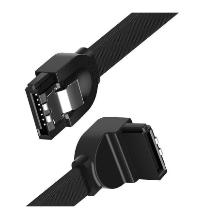 Кабель для передачі даних SATA 3 Data Cable 0.5m 90° corner US217 Black Ugreen (30797)