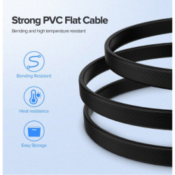 Кабель для передачі даних SATA 3 Data Cable 0.5m 90° corner US217 Black Ugreen (30797)