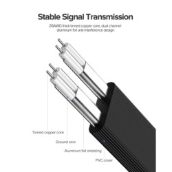 Кабель для передачі даних SATA 3 Data Cable 0.5m 90° corner US217 Black Ugreen (30797)