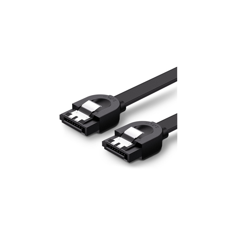 Кабель для передачі даних SATA 3 Data Cable 0.5m US217 Black Ugreen (30796)