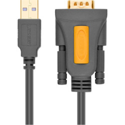 Кабель для передачі даних USB to COM M 2.0m DB9 RS-232 CR104 black Ugreen (20222)