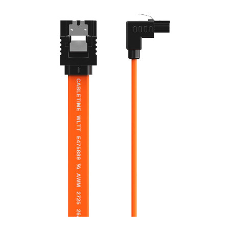 Кабель для передачі даних SATA III 0.5m 90° corner Cabletime (CA915903)