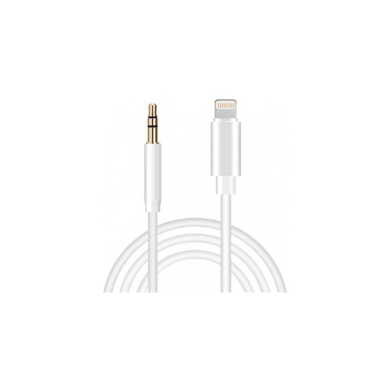 Перехідник Lightning to Jack 3.5 мм white 1.0m XoKo (AUX-001-WH)