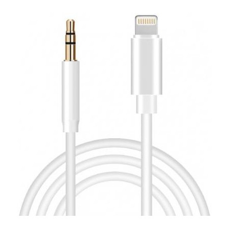 Перехідник Lightning to Jack 3.5 мм white 1.0m XoKo (AUX-001-WH)