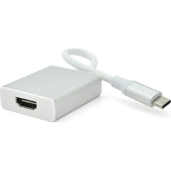 Перехідник USB-C to HDMI F 0.1m 4K silver Voltronic (YT-C-Type-C(M)/HDMI(F)S)