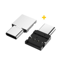 Перехідник OTG USB 2.0 AF to USB-C silver XoKo (XK-AC045-SL2)