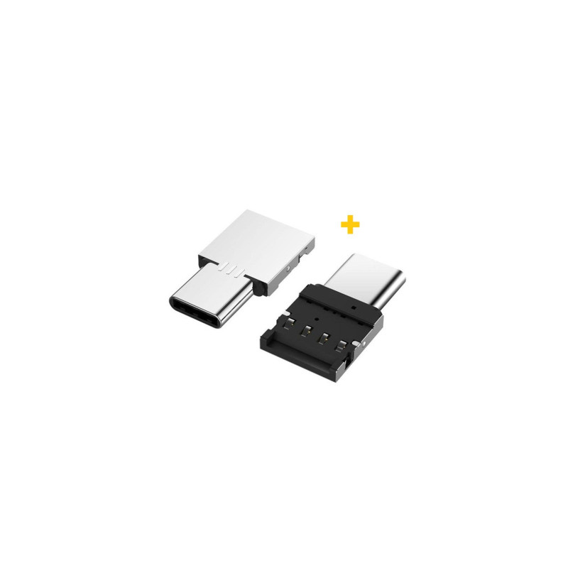 Перехідник OTG USB 2.0 AF to USB-C silver XoKo (XK-AC045-SL2)