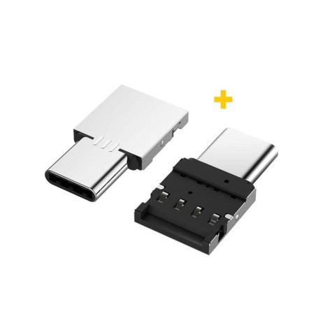 Перехідник OTG USB 2.0 AF to USB-C silver XoKo (XK-AC045-SL2)