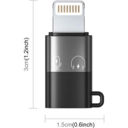 Перехідник USB-C F to Lightning M charger-audio XoKo (AC-029)