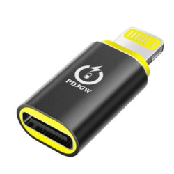 Перехідник USB-C F to Lightning M 30W black XoKo (AC-033)