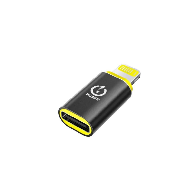 Перехідник USB-C F to Lightning M 30W black XoKo (AC-033)