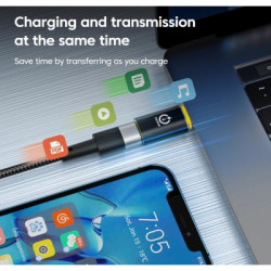 Перехідник USB-C F to Lightning M 30W black XoKo (AC-033)