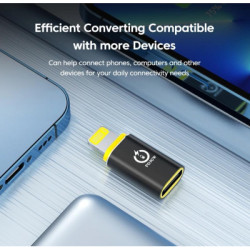 Перехідник USB-C F to Lightning M 30W black XoKo (AC-033)