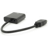 Перехідник HDMI M to VGA F + Audio 0.1m 4K/2K black Voltronic (YT-C-HDMI(M)/VGA(F)+AUX-B)