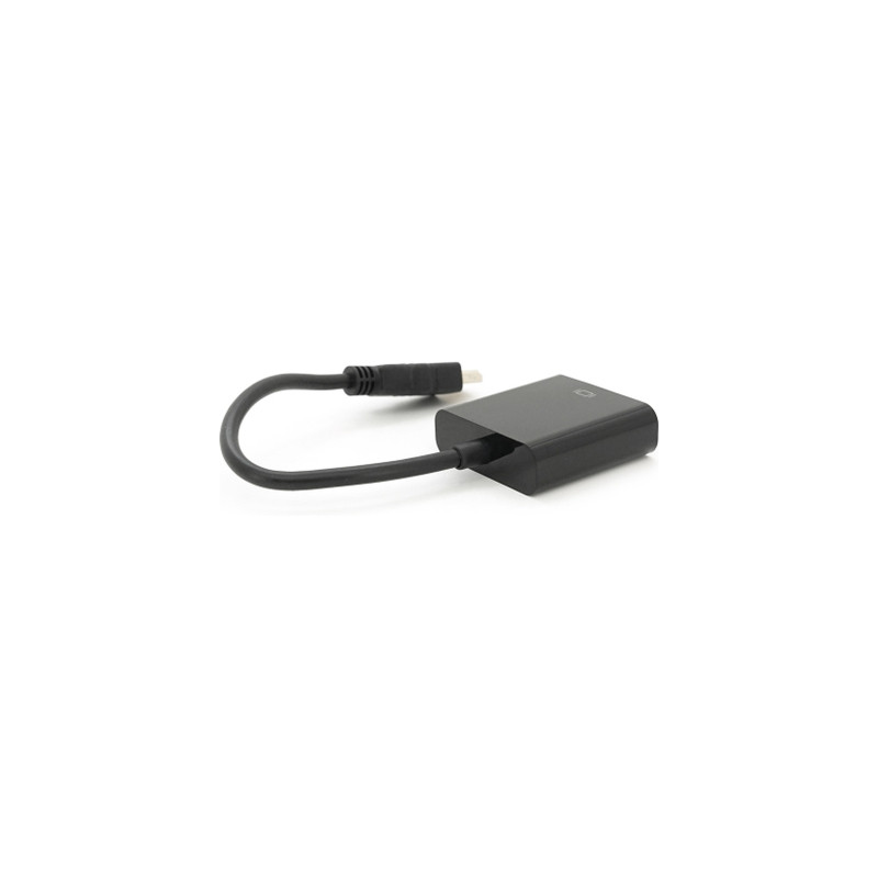 Перехідник HDMI M to VGA F 0.1m 4K/2K black Voltronic (YT-C-HDMI(M)/VGA(F)-B)