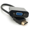 Перехідник HDMI M to VGA F 0.1m 4K/2K black Voltronic (YT-C-HDMI(M)/VGA(F)-B)