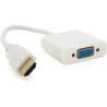 Перехідник HDMI M to VGA F 0.1m 4K/2K white Voltronic (YT-C-HDMI(M)/VGA(F)-W)