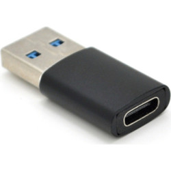 Перехідник USB 3.0 M to USB-C F black VEGGIEG (TC-106)
