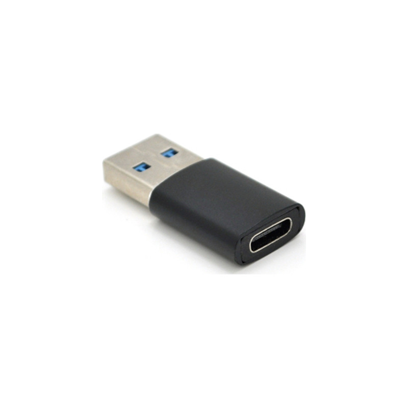 Перехідник USB 3.0 M to USB-C F black VEGGIEG (TC-106)