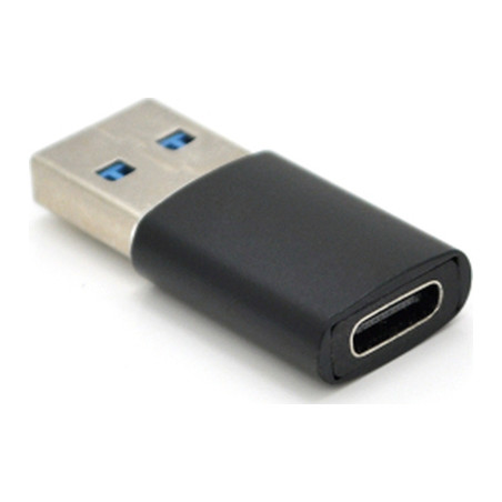 Перехідник USB 3.0 M to USB-C F black VEGGIEG (TC-106)