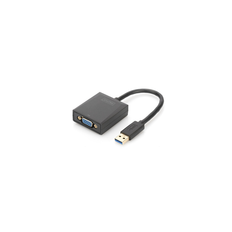 Перехідник USB 3.0 AM to VGA F 0.15m Full HD Digitus (DA-70840)