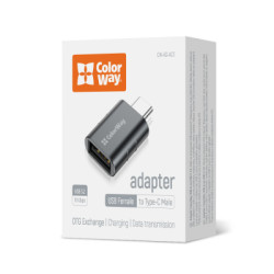 Перехідник OTG USB 3.2 AF to USB-C ColorWay (CW-AD-AC3)