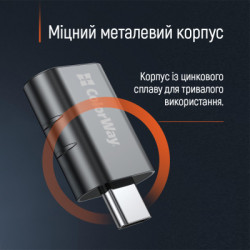 Перехідник OTG USB 3.2 AF to USB-C ColorWay (CW-AD-AC3)