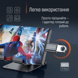 Перехідник OTG USB 3.2 AF to USB-C ColorWay (CW-AD-AC3)