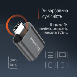 Перехідник OTG USB 3.2 AF to USB-C ColorWay (CW-AD-AC3)