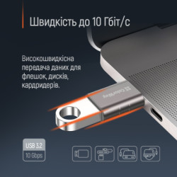 Перехідник OTG USB 3.2 AF to USB-C ColorWay (CW-AD-AC3)