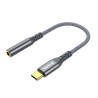 Перехідник USB-C to 3.5mm F 0.14m gray ColorWay (CW-AD-CJ)