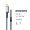 Перехідник USB-C to 3.5mm F 0.14m gray ColorWay (CW-AD-CJ)