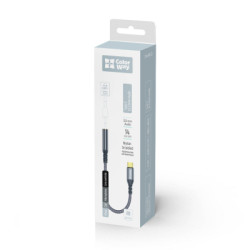 Перехідник USB-C to 3.5mm F 0.14m gray ColorWay (CW-AD-CJ)