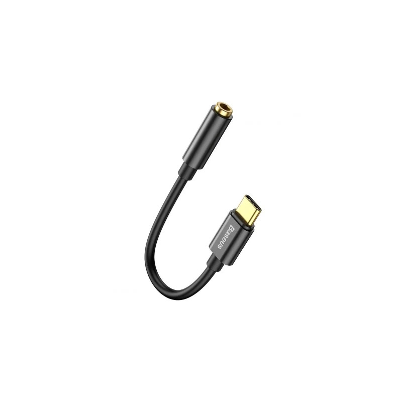 Перехідник USB-C M to 3.5mm F 0.1m black Baseus (CATL54-01)