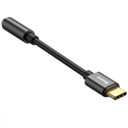 Перехідник USB-C M to 3.5mm F 0.1m black Baseus (CATL54-01)