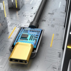 Перехідник USB-C M to 3.5mm F 0.1m black Baseus (CATL54-01)